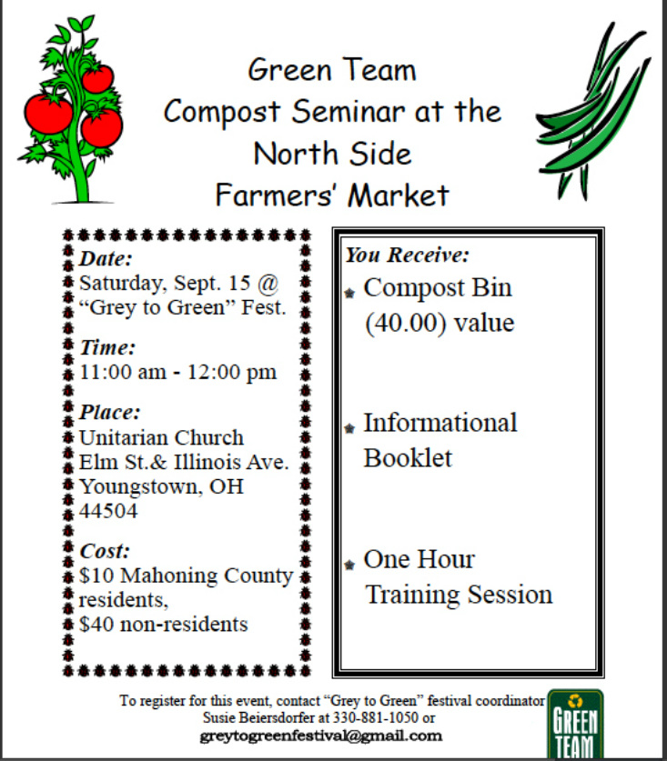 compost seminar at Grey To Green Festival Youngstown, Ohio